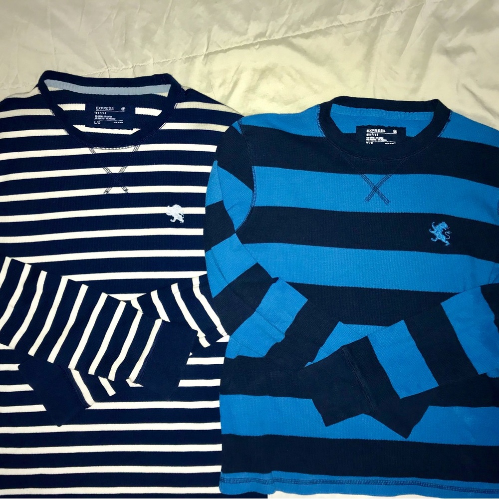 Men’s Striped Long Sleeve Shirt Bundle